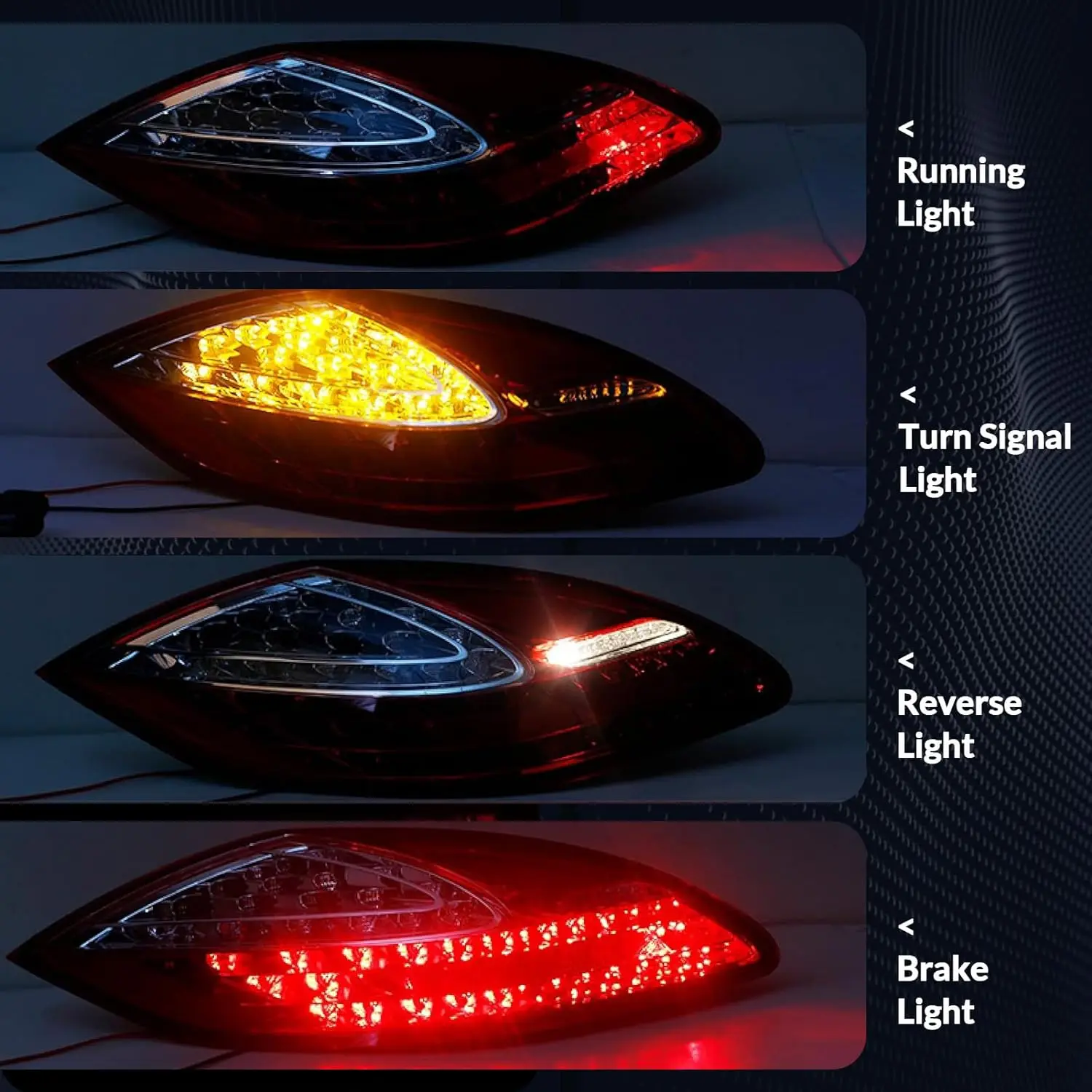 Luz trasera para Porsche Panamera 2010 2011 2012 2013 luz trasera para Porsche Panamera 970 LED luz trasera izquierda derecha