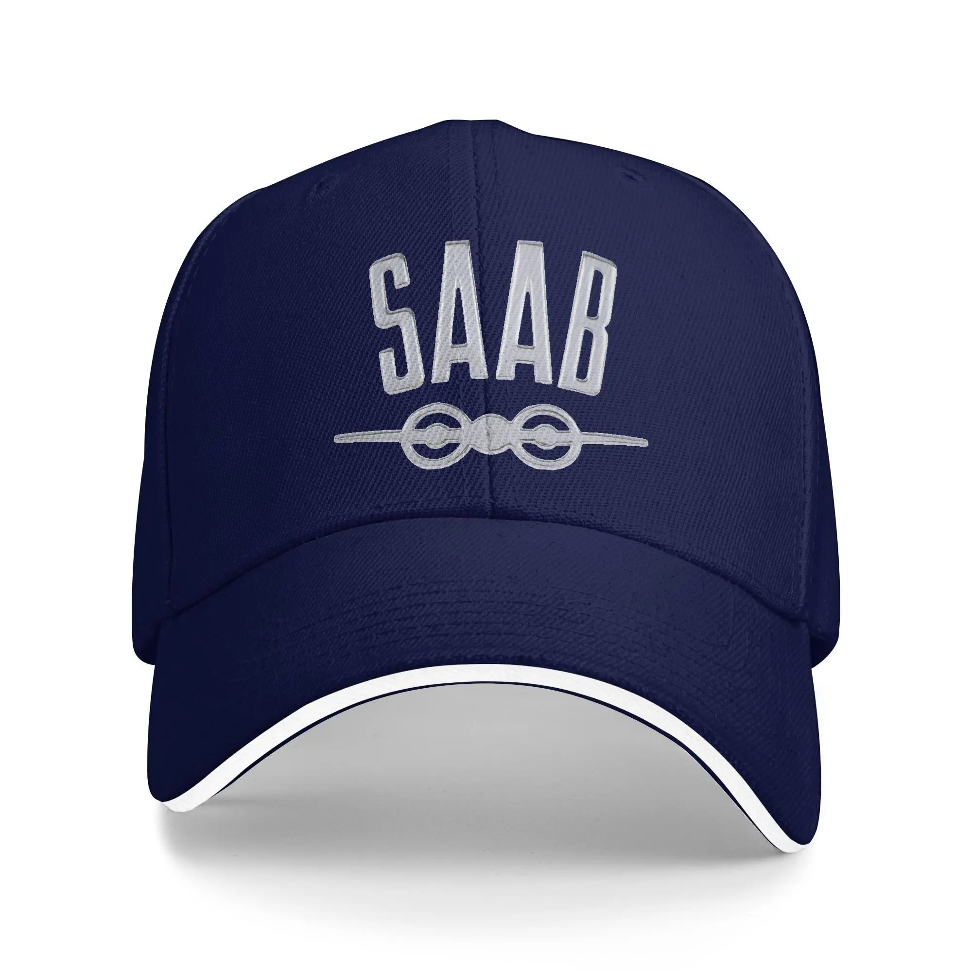 SAABs Automotive Sandwich Hat Adult Scanias Popular Racing Rallye Hats Racing Cap Adjustable Polyester Baseball Cap Summer