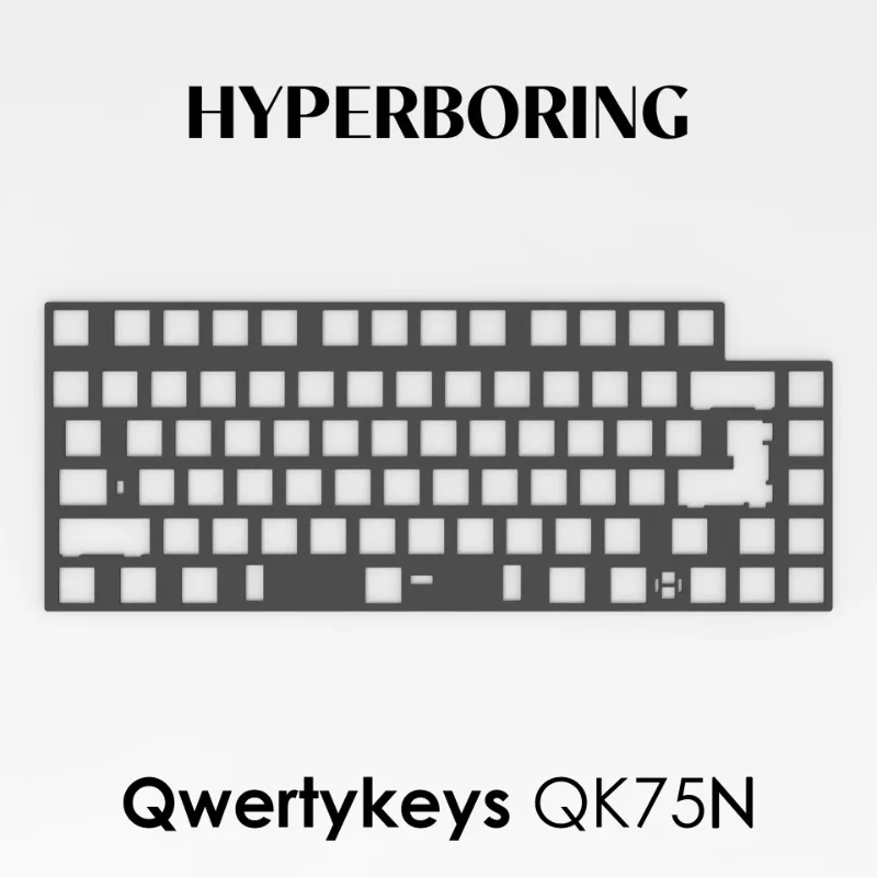 Qwertykeys QK75N Mechanical Keyboard Plate PC PP POM Aluminum Carbon Fiber Brass Gaming Keyboard Positioning Plate