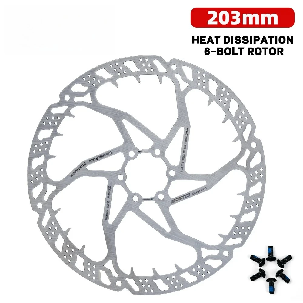 

203MM Rotor 6 Bolts Brake Disc Floating with Screws for Crosscountry ,Trail Riding,Electric Bikes New