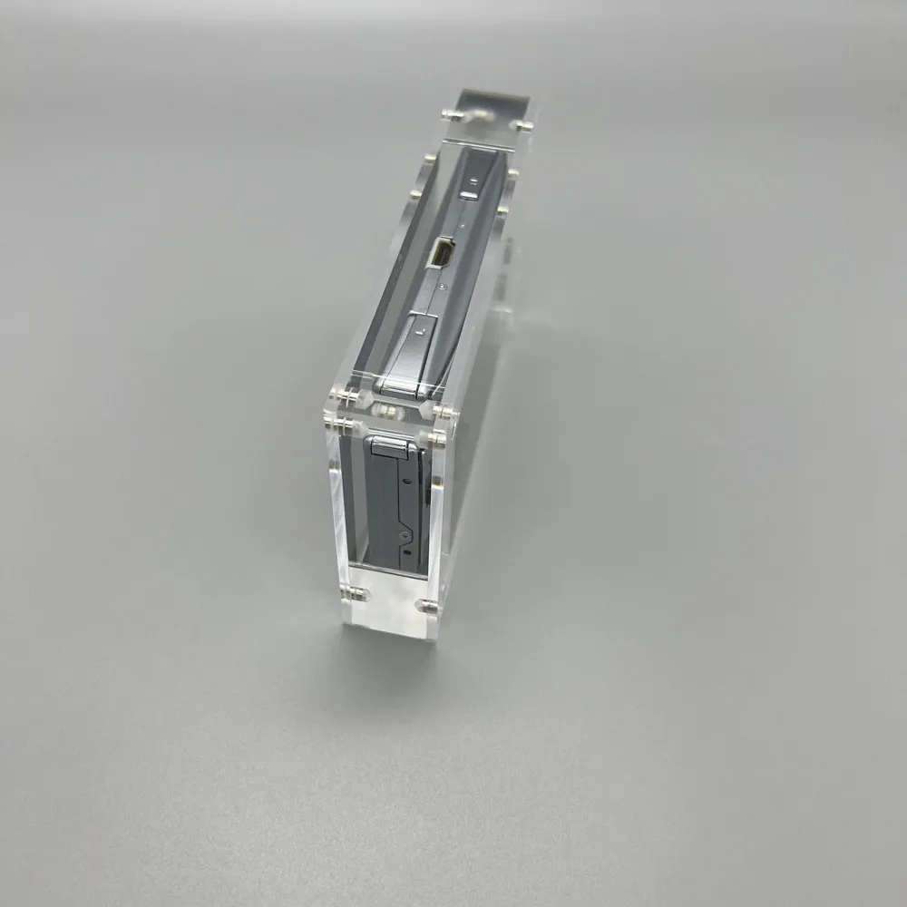 عالية الشفافية الاكريليك المغناطيسي غطاء وحدة التحكم صندوق تخزين لعبة بوي مايكرو GBM