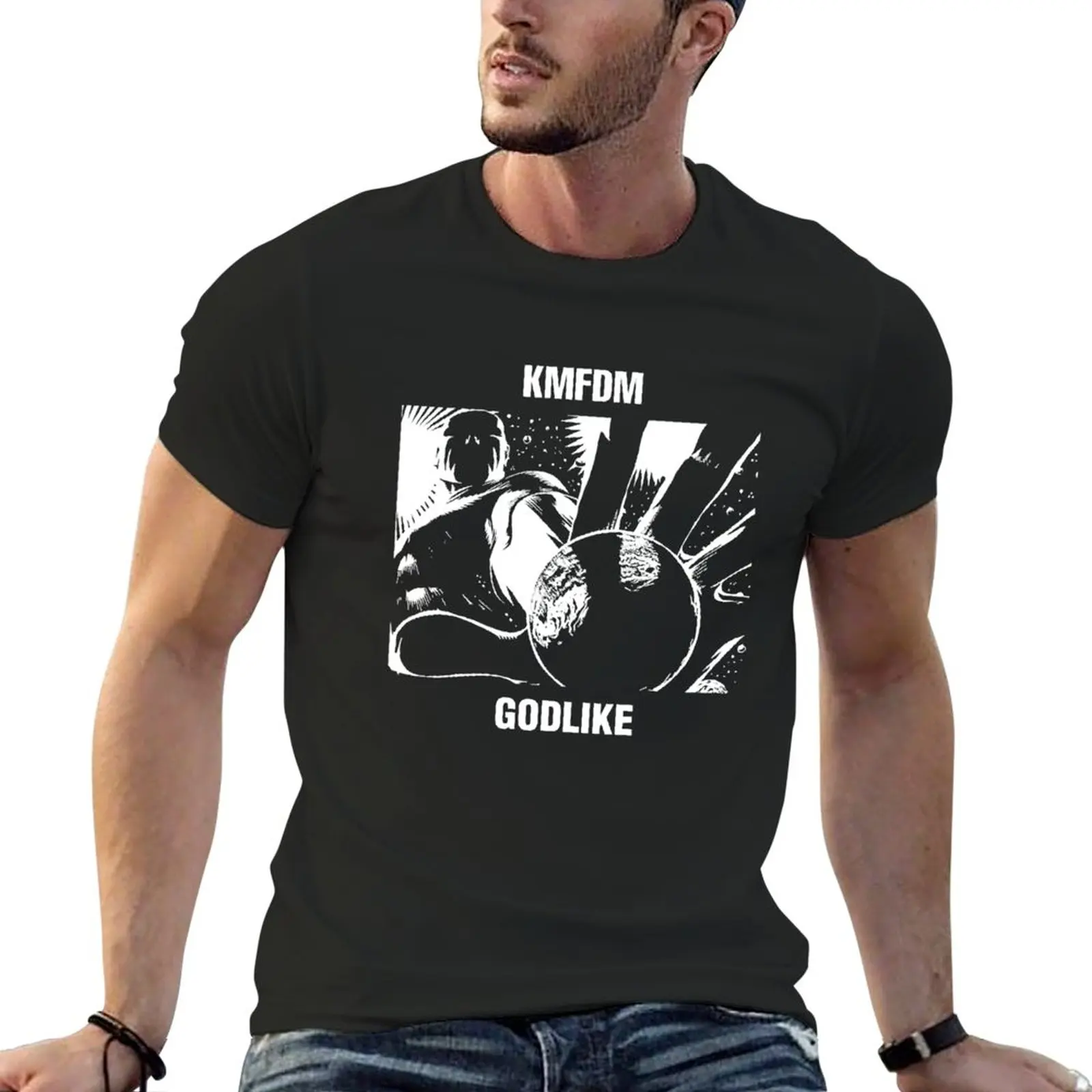 KMFDM Godlike, KMFDM Godlike Essential T-Shirt summer top hippie clothes cute clothes Men's t shirts