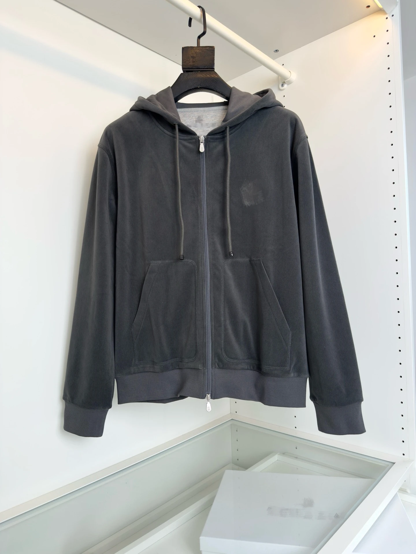 

Мужской повседневный вельветовый кардиган с капюшоном, толстовка, теплая верхняя одежда, осень-зима, модная классическая длинная застежка-молния