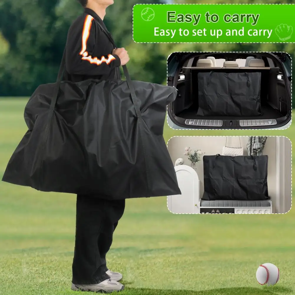 Baseball Pitching Net with Strike Zone Softball Practice Net with Ground Stakes 9 Holes Outdoor Baseball Training Net Target #4