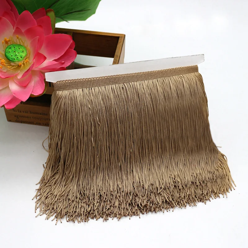 

10 Yards 15cm Tassel Fringe Lace Trim Ribbon Latin Dress Stage Garment Sew Long Chainette Fringe Lamp Curtain Diy Accessory