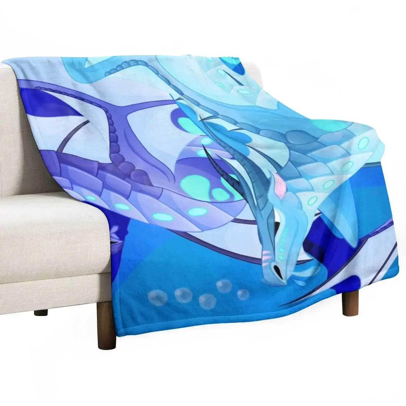 Wings of Fire- Tsunami & Riptide Throw Blanket Bed Fashionable blankets and throws Vintage Blankets