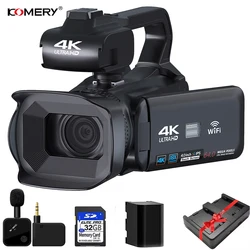 4K Professional Video Cameras for Photography 64MP Ultra HD 18X Digital Zoom Camcorder WIFI YouTube Live Streaming Vlog Recorder