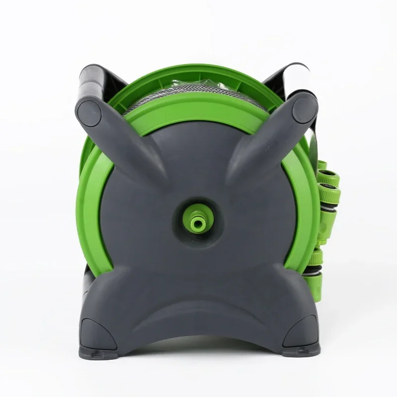 

Portable 20m PVC Garden Hose Reels 4-Piece Set Complete Storage Rack & Car Wash Sprayer for Irrigation Durable Plastic Material