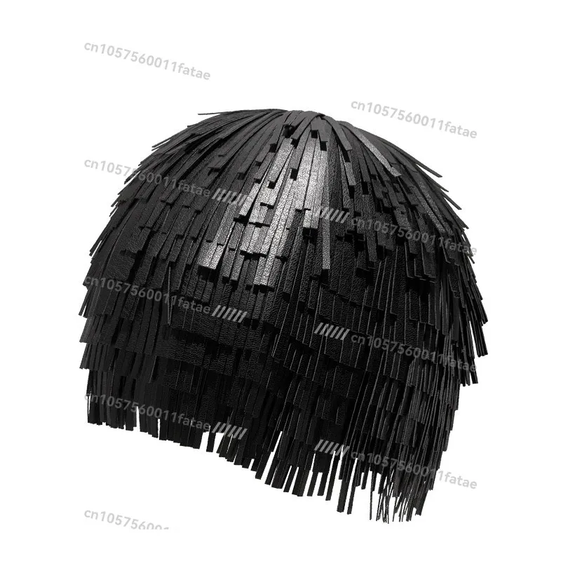 Smart Headdress, Tasseled Hat, Female Spring and Autumn Personality, Avant-garde Imitation Head, Wig, and Hat