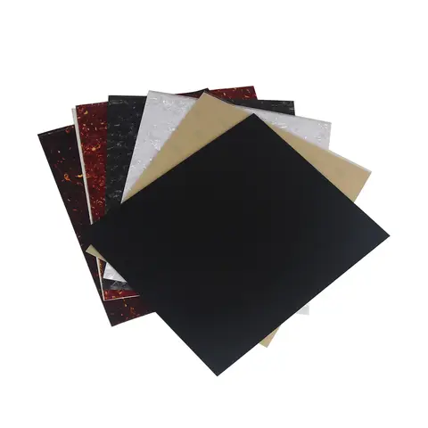 FLEOR 1Pc Self-adhesive Acoustic Guitar Pickguard Blank Material Sheet Scratch Plate 200x170x0.65mm for Acoustic Guitar Parts