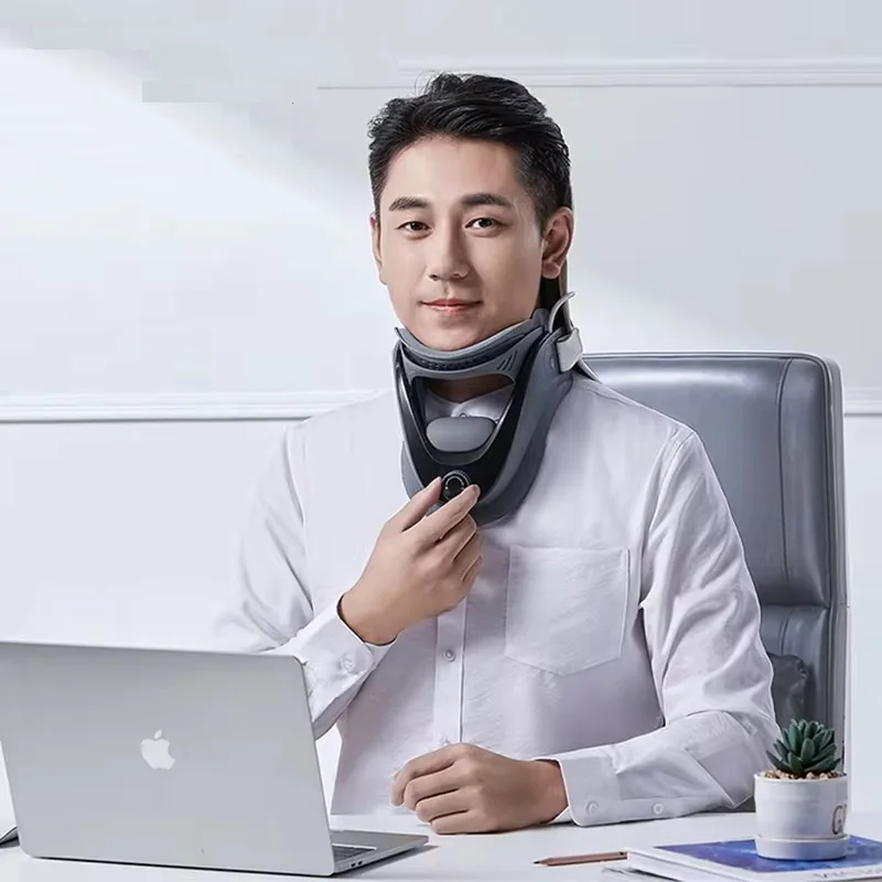 

Neck massager Cervical Neck Traction Device Adjustable Neck Shoulder Relaxer with Airbag Relieve Neck Pain Correct Neck Posture