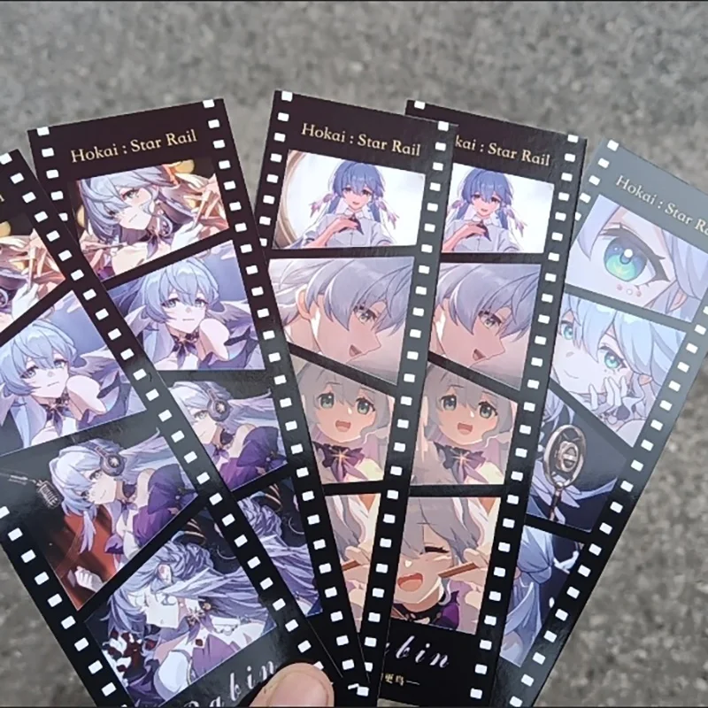 Game Honkai Star Rail Robin MiHoYo Creative Film Scenery Masking Tape INS Photography PET Tape 4 Grid Pictures Bookmark