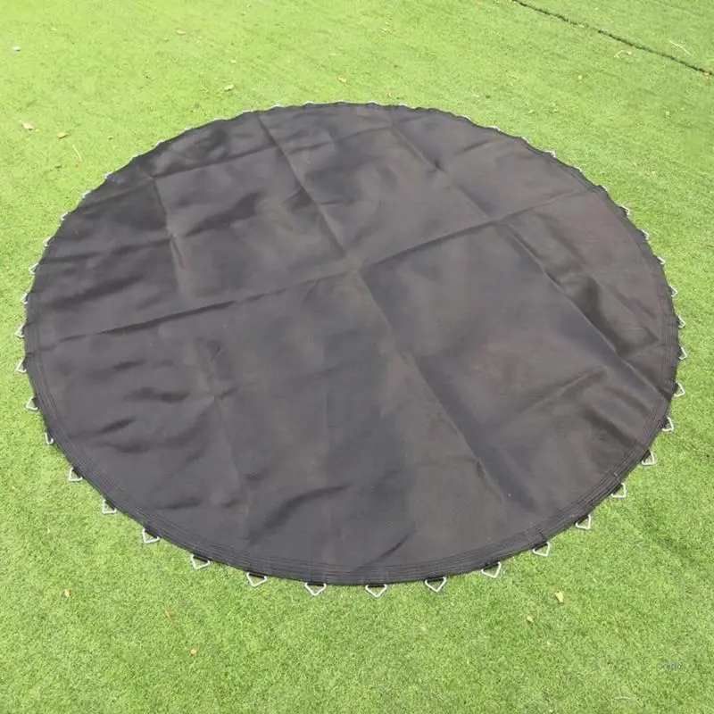 Trampoline Jumping Mat High Elastic Water-Resistant Safety Spring Jumping Mat with V-Rings Round Trampoline Safety Pad