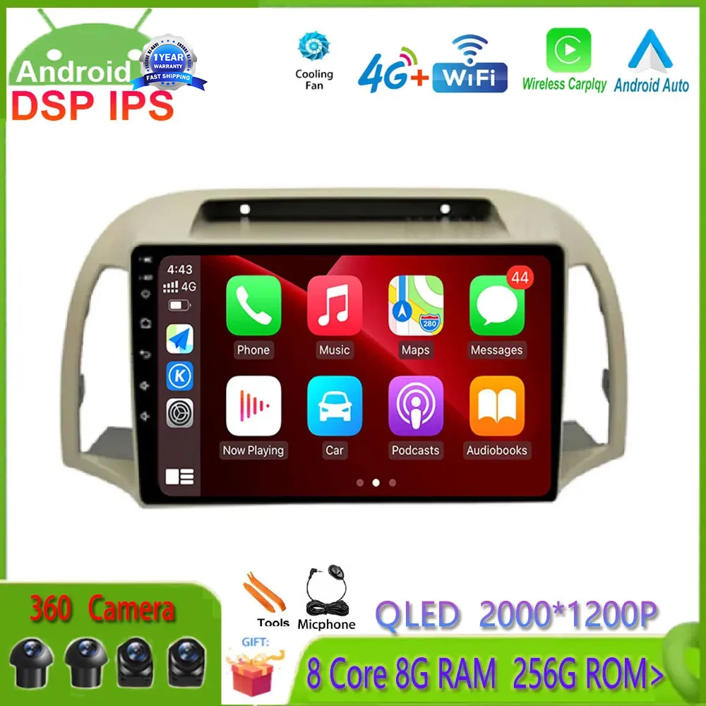 

9 Inch Android 14 For NiSSan March 2002 - 2010 Car Auto Radio Multimedia Player 4G Lte WIFI DSP IPS GPS Navigation NO DVD 2 DIN