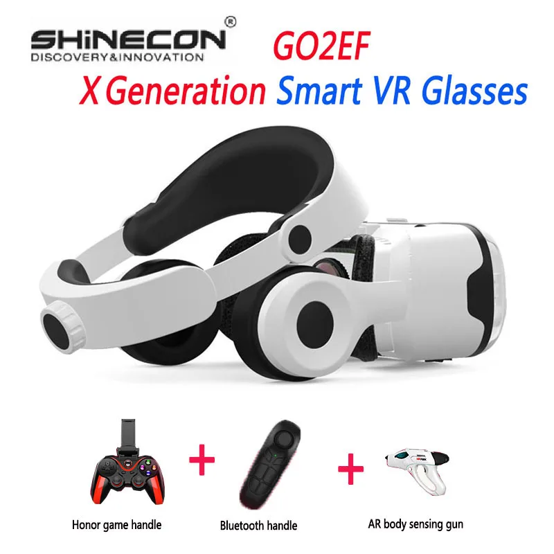 Shinecon GO2EF Xth Generation VR Glasses RV Virtual Reality 3D Gaming For Apple vivo Huawei Oppo All-in-One Headset Smartglasses