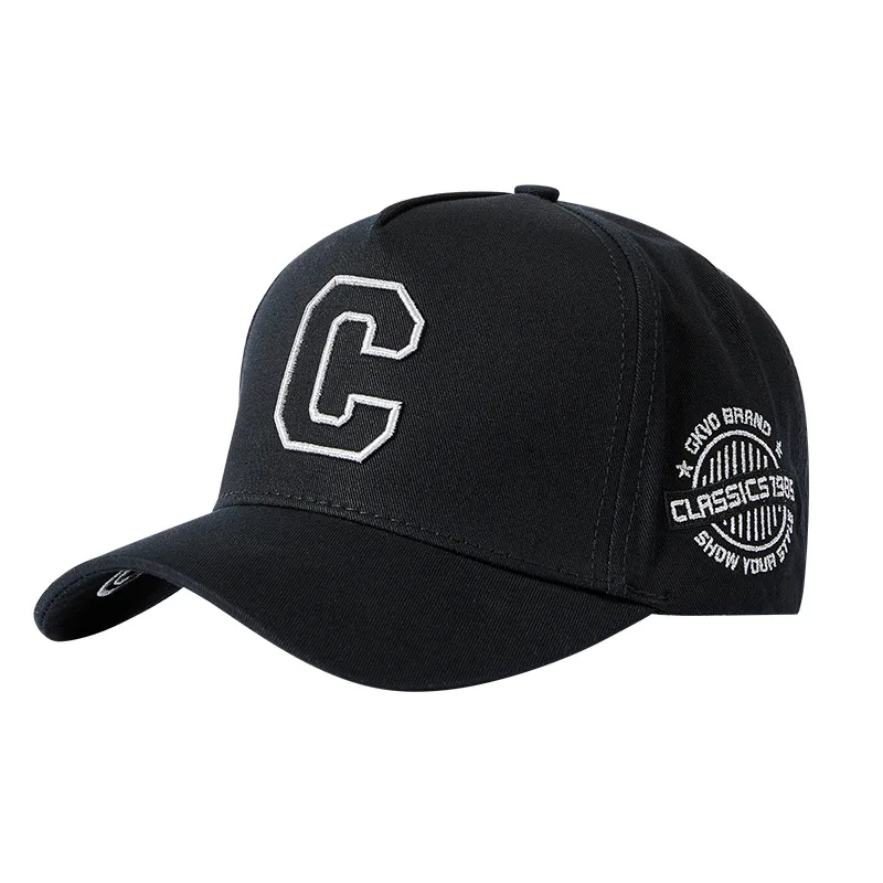 High Quality XXL Large Plus Size Men Baseball Cap Letter C Embroidery Cotton Adjustable Sports Hat Big Head Fashionable