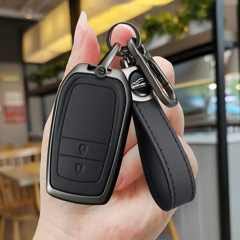 Car Key Case Fob Cover Holder Shell For Toyota Yaris Cross Hilux Innova Fortuner Camry Land Cruiser 200 300 Prado Crown TLK 200