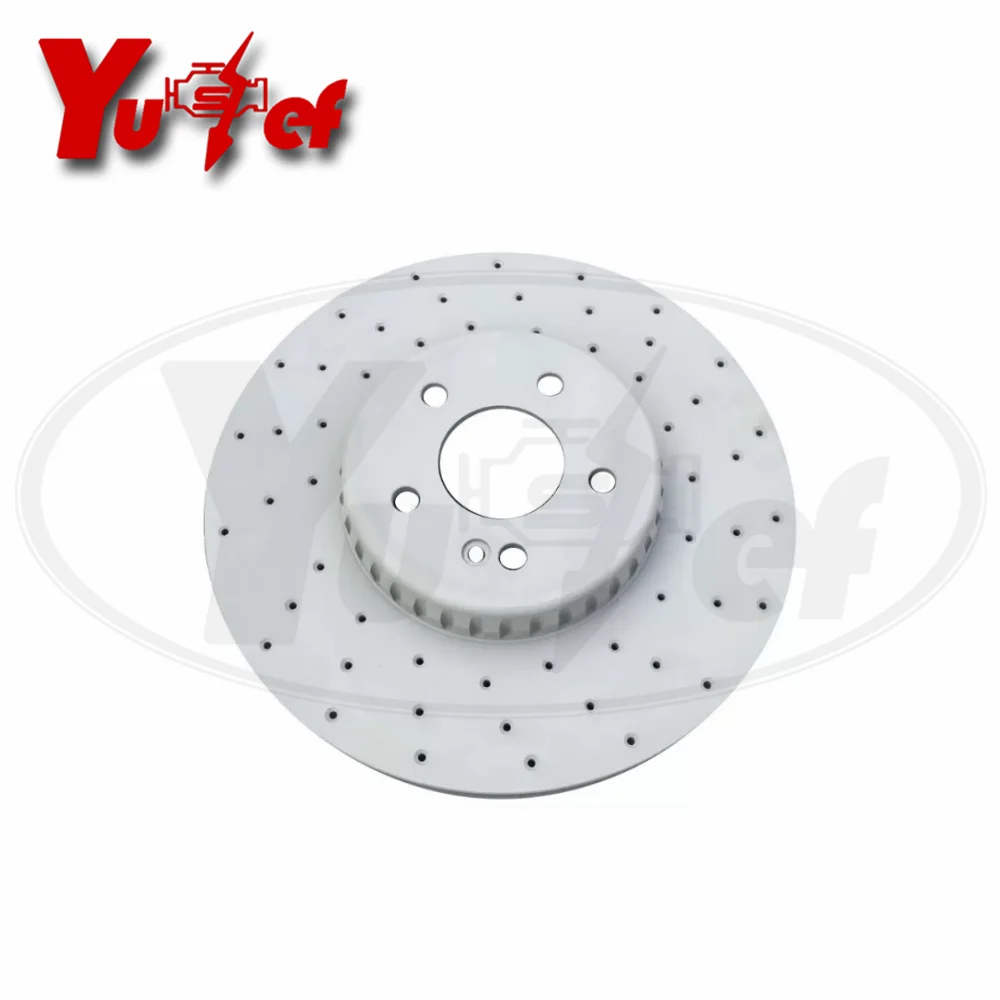 Pair Front Brake Disc For Mercedes Infiniti 320mm OEM 2464212612