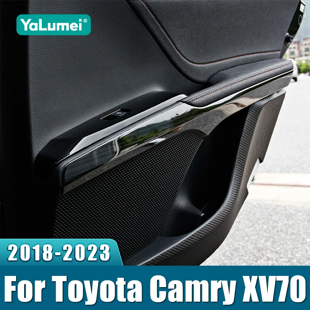

For Toyota Camry XV70 70 2018 2019 2020 2021 2022 2023 Stainless Car Door Handle Frame Interior Strip Decoration Cover Stickers