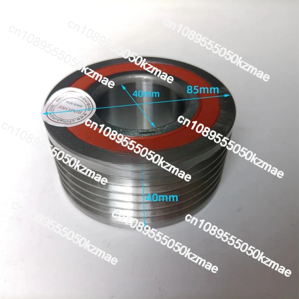 PV30 Steel Belt Pulley Roller 85x40mm | 6 Slots Elevator Car Bearing Wheel | Compatible with 3300 / 3600 Series | OD85mm x ID40m