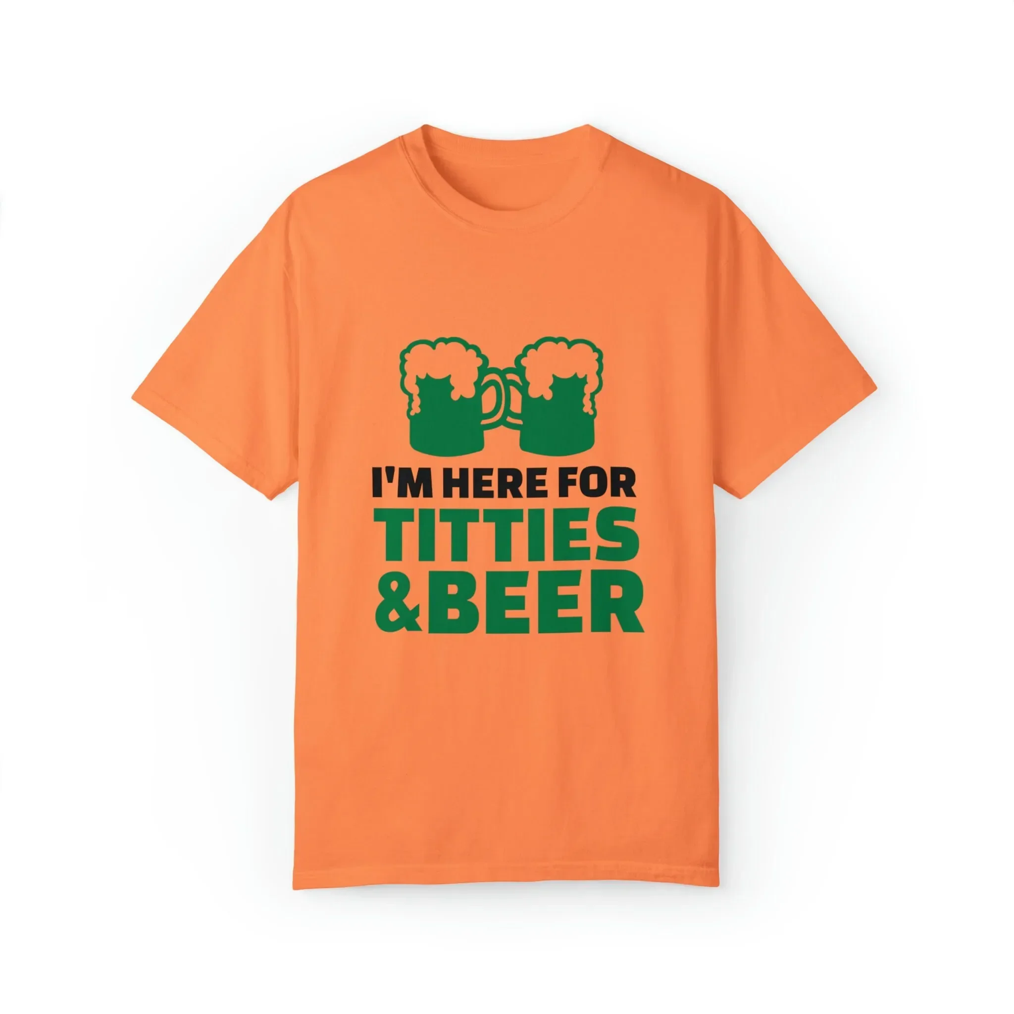 Get Ready To Turn Heads 'I'M Here For Titties And Beer' Print T Shirt
