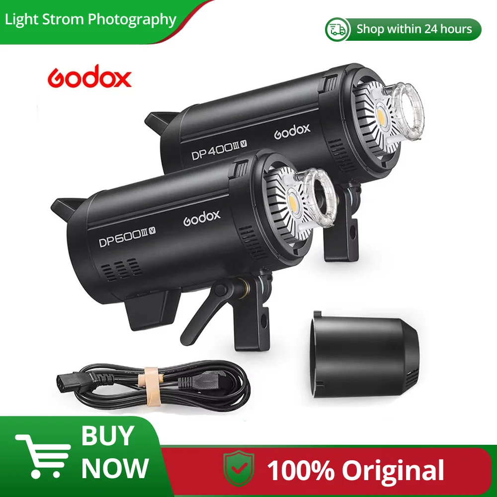 

Godox DP400IIIV DP600IIIV DP800IIIV DP1000IIIV Built-in 2.4G Wireless X System Studio Strobe Flash Light for Photography Light