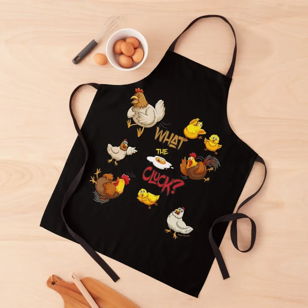 

Funny Chickens - What the Cluck Apron Men gift Men kitchen manicurist esthetician Apron