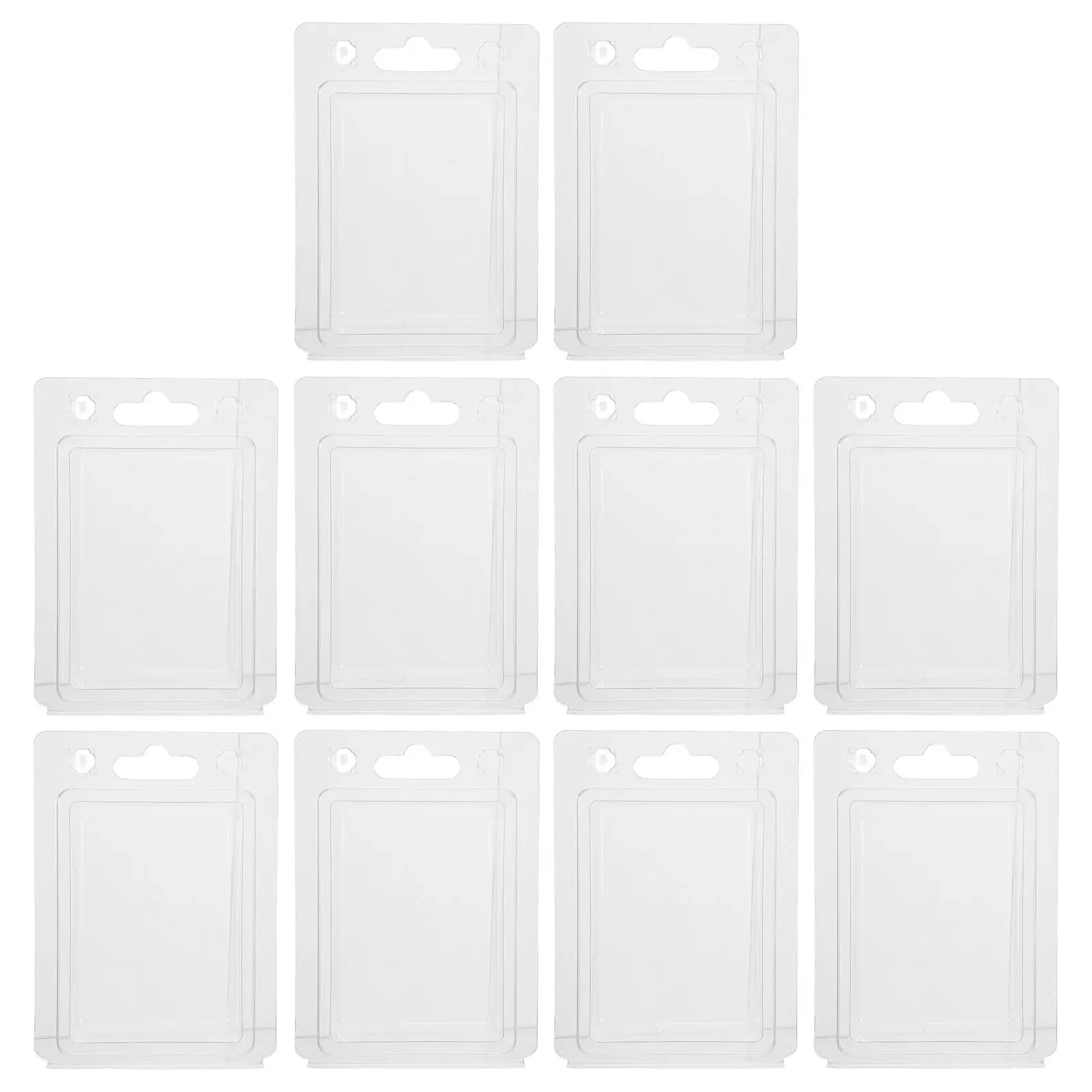 10Pcs Transparent Blister Packaging Box Clear Clamshell Storage Container Electronic Product Packaging Snap Closure