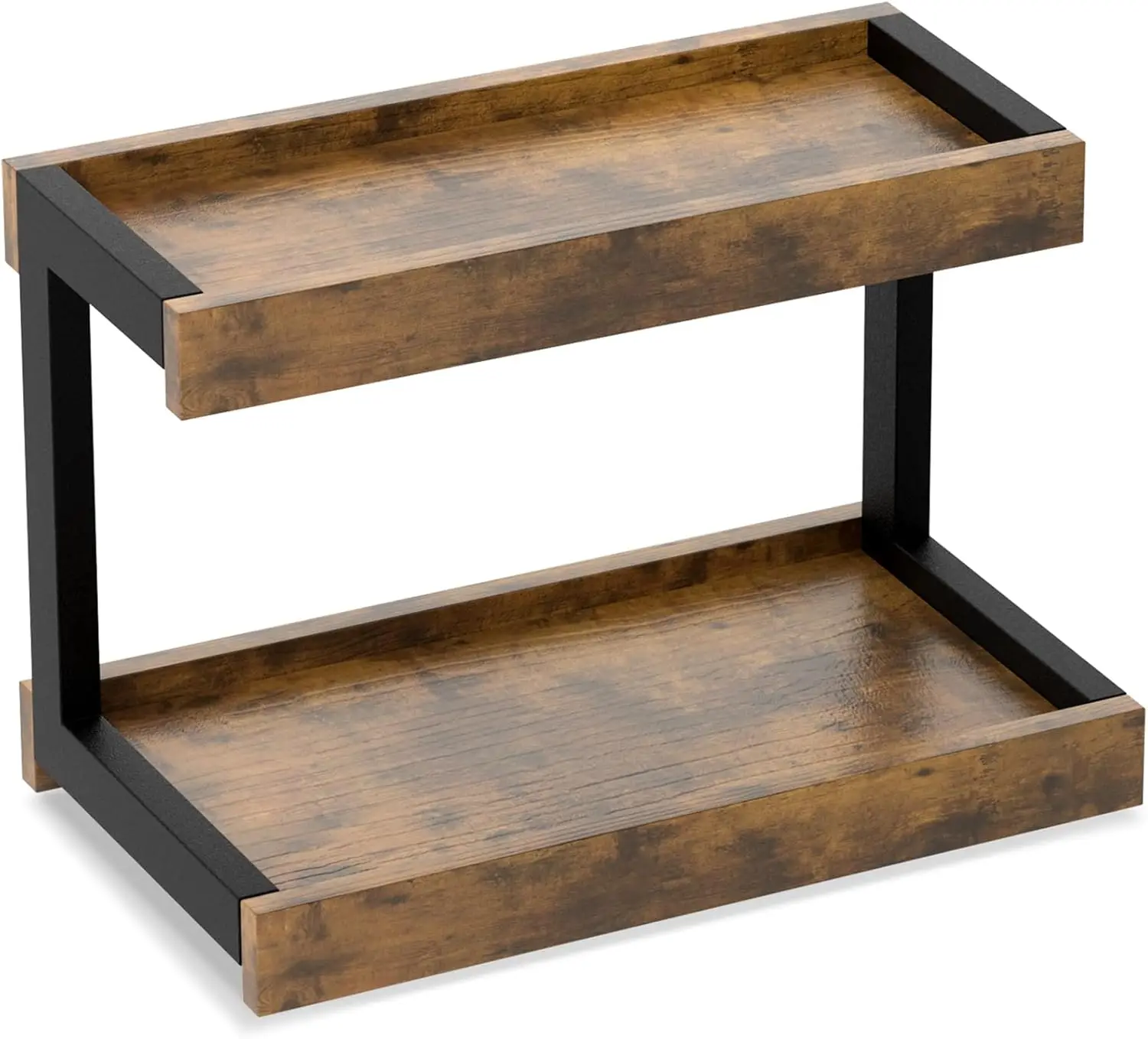 

2 Tier Spice Rack Organizer for Countertop, 15.8''L Coffee Station/Bathroom Organizer Countertop, Counter Shelf Desktop