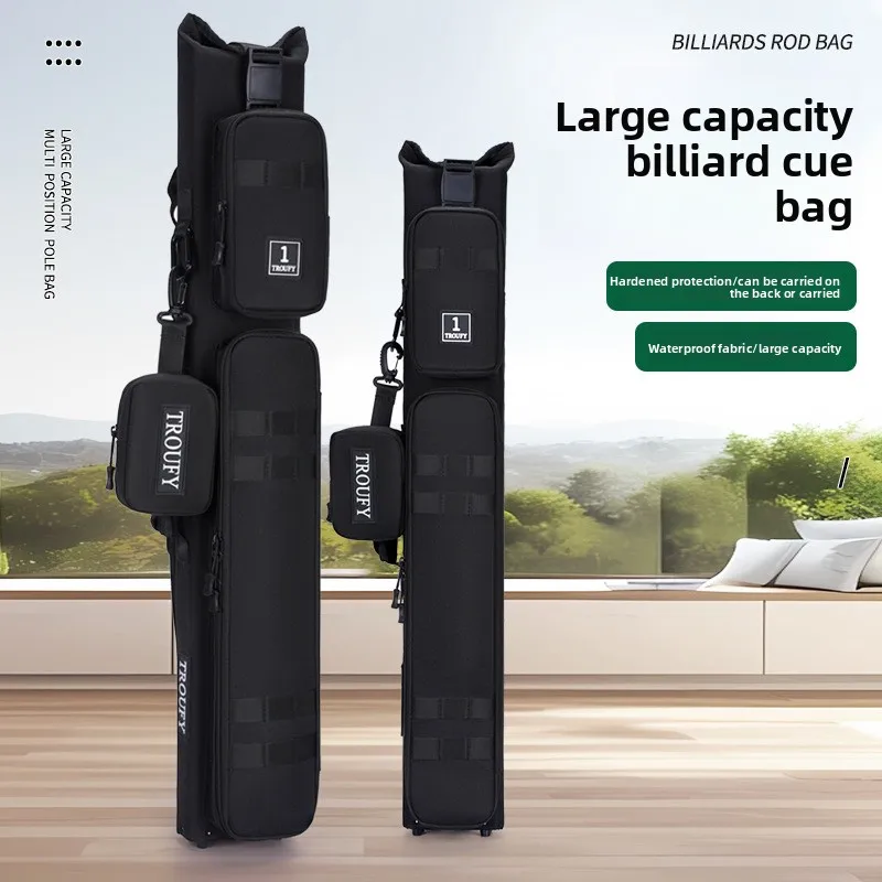 

Billiard Club Bag, Big Head Backpack Storage Bag, Oxford Cloth Compartment 1/2 Rod Box, High Value.