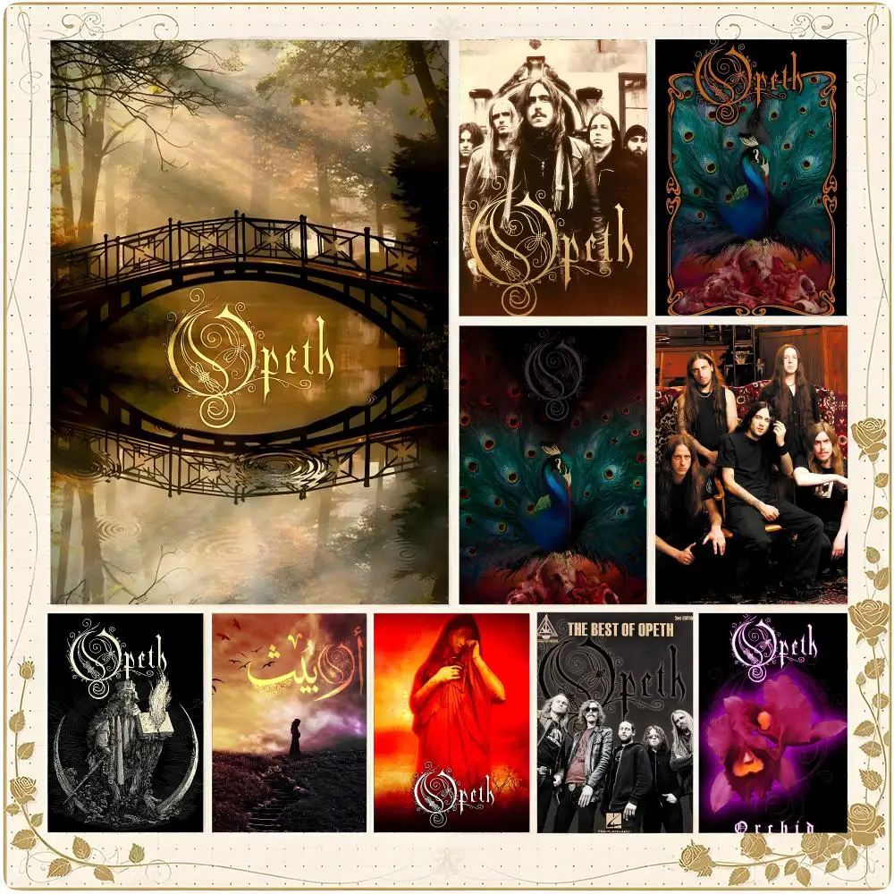 Metal Band Progressive Metal O-Opeth Poster Framed Wall Art Painting for Living Room Interior Decor and Gift Options