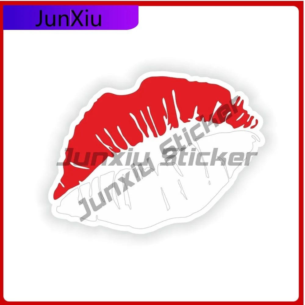 

Monaco Flag Lips Shape With National Emblem Vinyl Decals Camping Car Rv Motorhomes Stickers Personnalisé Funny Decoration Access