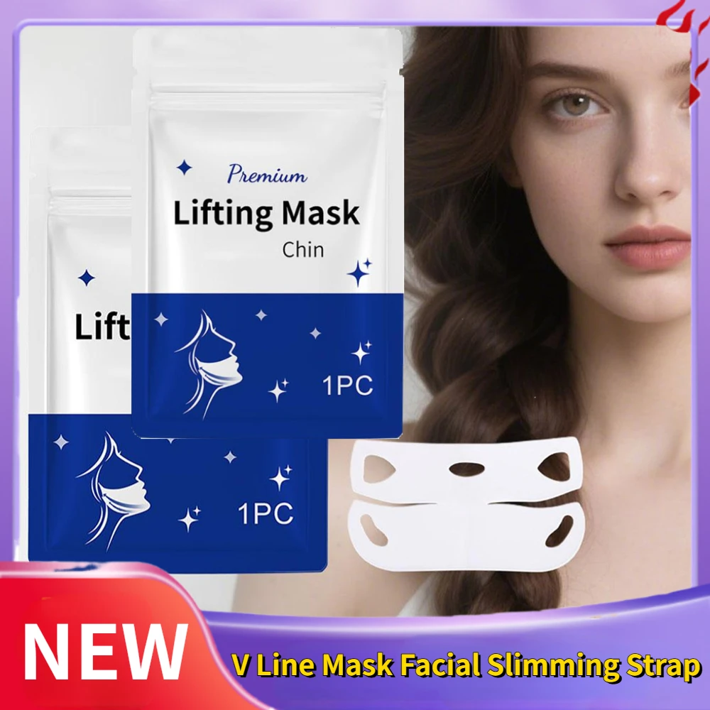 V-Linien-Maske, Gesichts-Schlankheitsgurt, Doppelkinn-Reduzierer, Kinn-Up-Maske, Gesichtslifting-Gürtel, V-förmige Schlankheits-Gesichtsmaske, 1/3/5 Stück