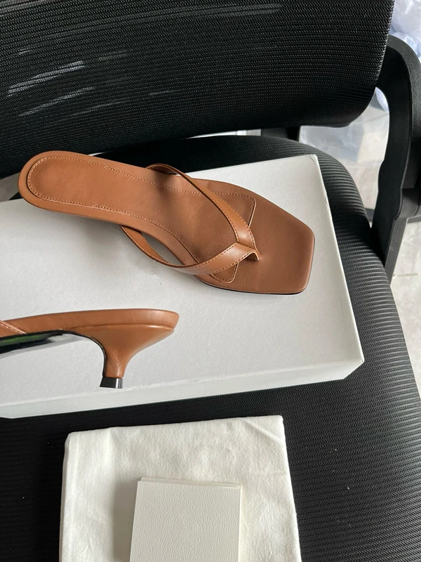 Maxdutti Nordic Minimalist Heel Slippers Sandals Shoes Women Fashionable Elegant Summer Sandals Women