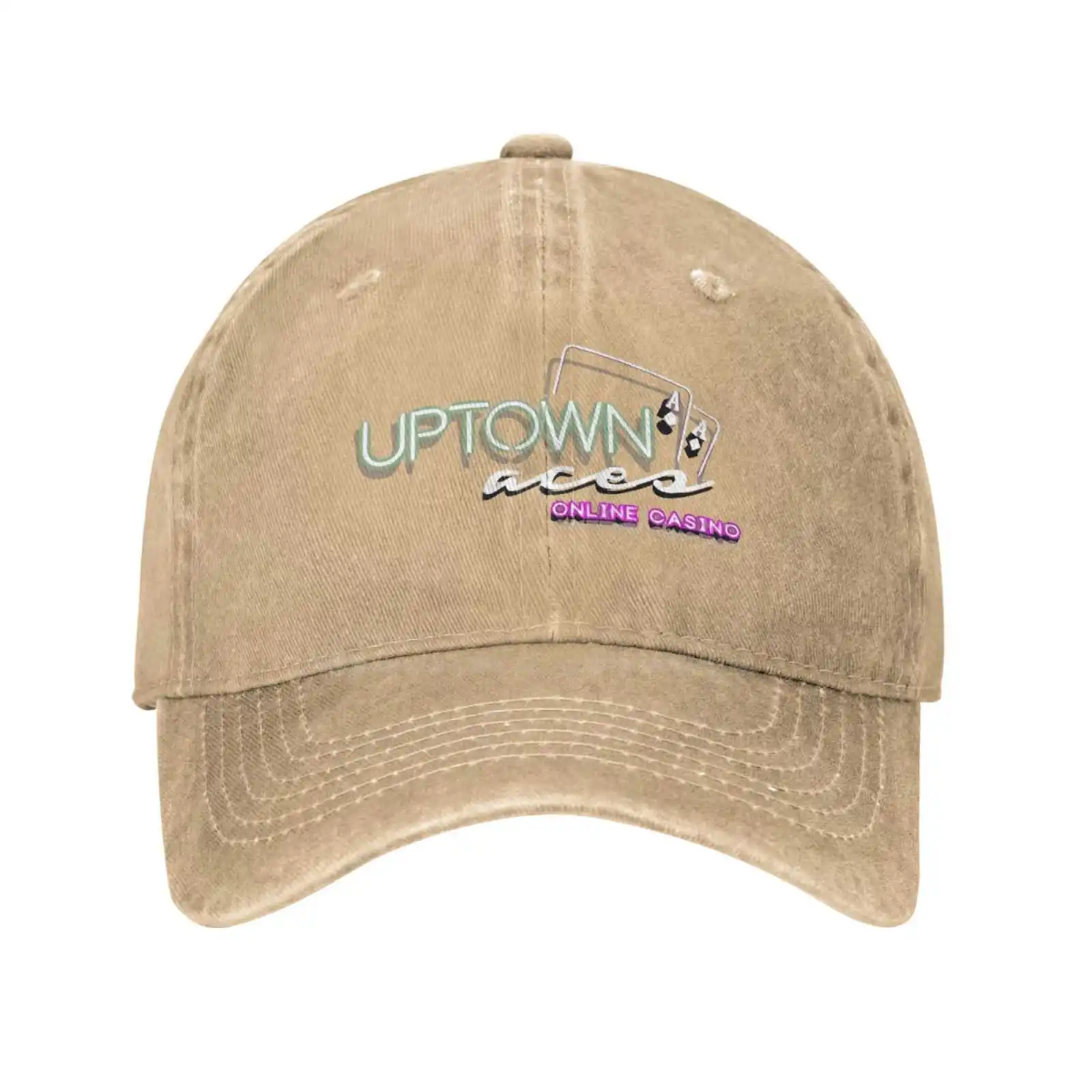 Uptown Aces Casino Logo Quality Denim cap Knitted hat Baseball cap