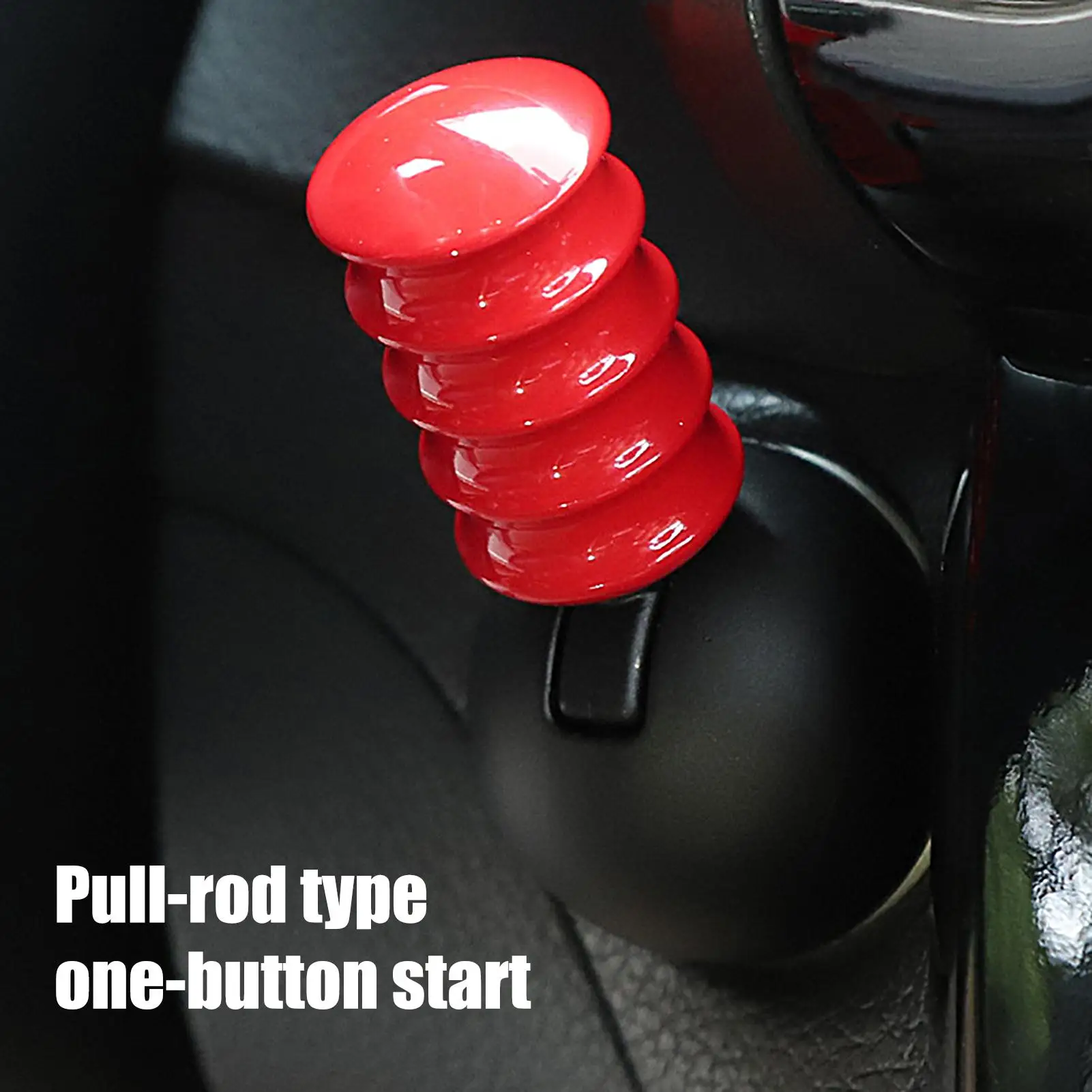 

Кнопка запуска автомобиля, спиральный рычаг, защитный чехол для кнопки запуска автомобиля, эргономичная ручка управления стартером для друзей семьи