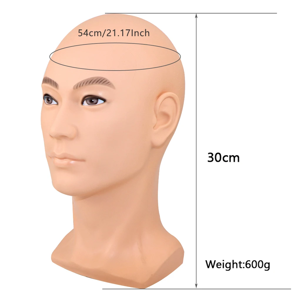 Bald Mannequin Head With Shoulder Female Mannequin Head For Wig Making Hat Display Cosmetology Manikin Head For Makeup Practice