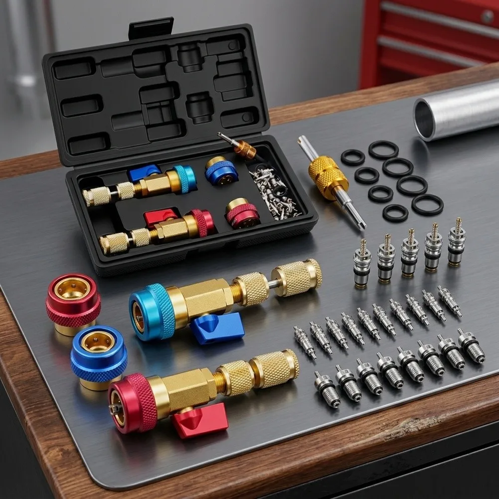 R134A Valve Core Removal and Installation Implement Designed for Repeatable Performance in Field and Shop Environments