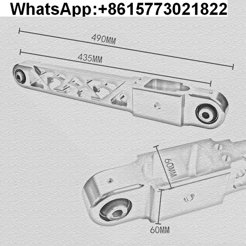 Auto umgerüsteter Schwingarm Billet hinterer unterer Querlenker für Mitsubishi Lancer EVO 1 2 3 4G63 Aluminium (1 Stück)