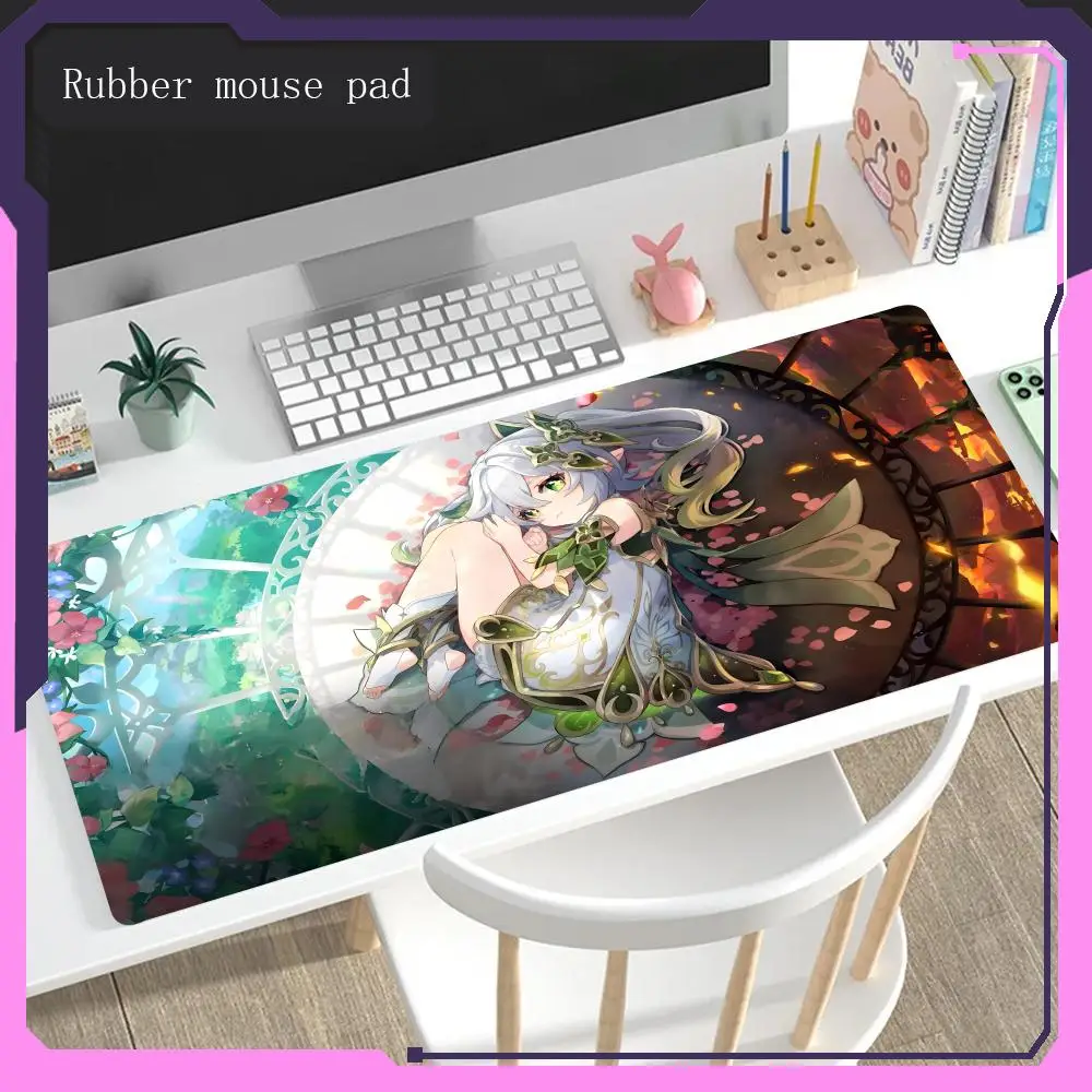 Mouse Pad Genshin Impact Nahida Hot sellingLarge size office desk protective pad waterproof rubber mouse pad desk game mouse pad