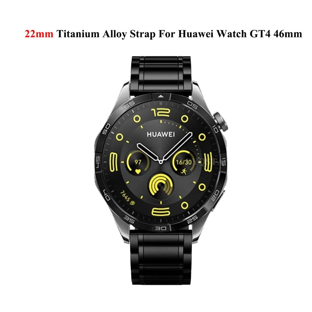 22mm Titanium Alloy Strap For Huawei Watch GT 5 GT 4 46mm Strap Bracelet For Huawei Watch GT5 GT3 Pro 46mm Replacement Watchband