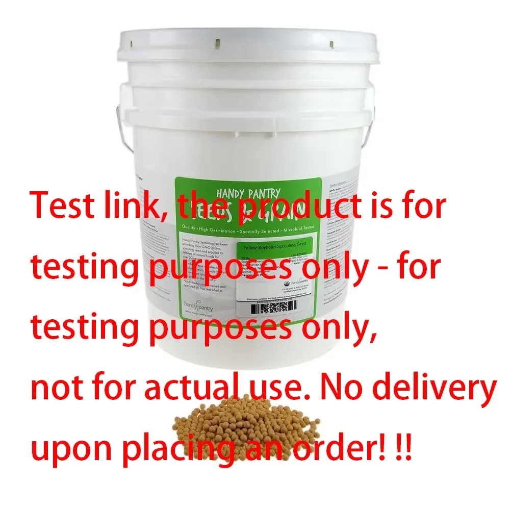 Test link, the product is for testing purposes only - for testing purposes only, not for actual use. No delivery upon placing aCertiied Organic Dried Yellow Soybeans - 30 Lb - Perect or Use in a Soy Milk Mg hine to Make Soy Milk. Makes Tou, Roasted Soy Be