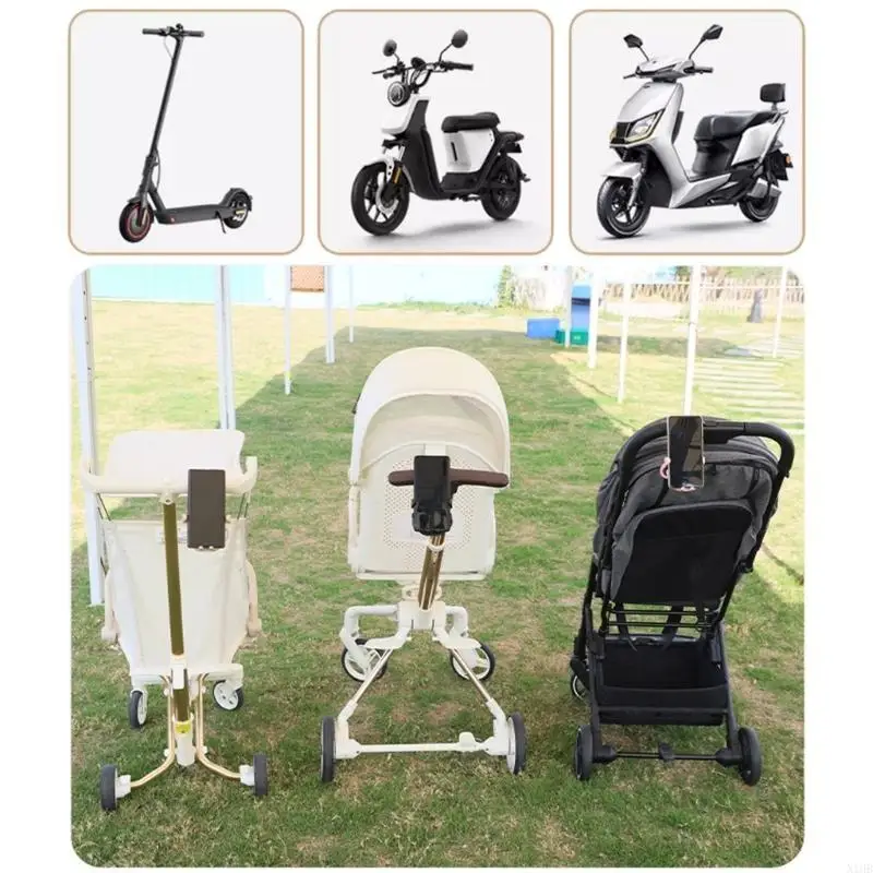 N1HB Multipurpose Phone Mount Detachable Stand for Strollers And Mobility Devices