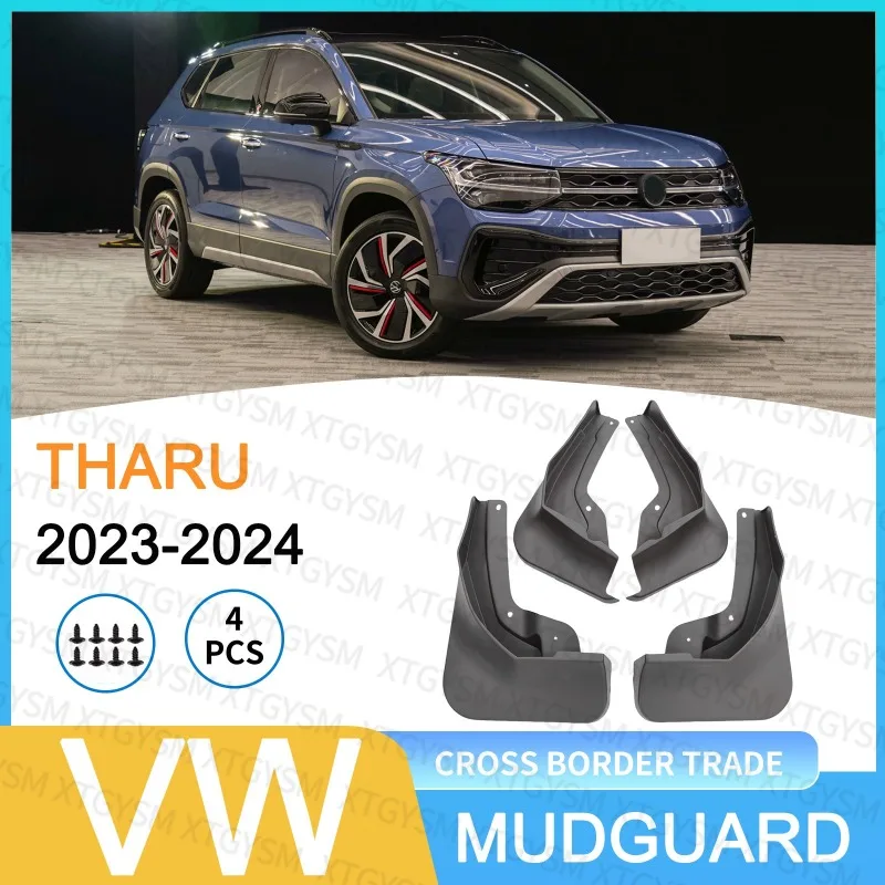 Car Mudguards for Volkswagen VW Taos Tharu 2023 Mud flaps Fender Flare Flap Front Rear Wheel Splash Guard Accessories
