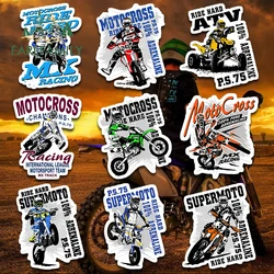 EARLFAMILY 13cm Motocross Jdm Racing Car Stickers Sunscreen Occlusion Scratch Decal Windows Trunk Motorcycle Car Accessories