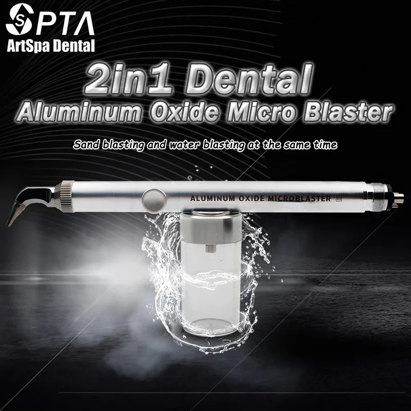 Enhance dental procedures with Dental Care 2in1 Aluminum Oxide Micro Blaster for precise sandblasting in orthodontics treatments