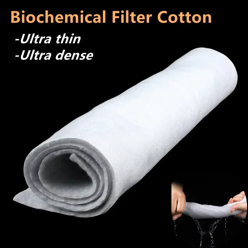 Fish Tank Filter Cotton High-density Purification Sponge Filter White Biochemical Cotton Pad Aquarium Accessories Reusable