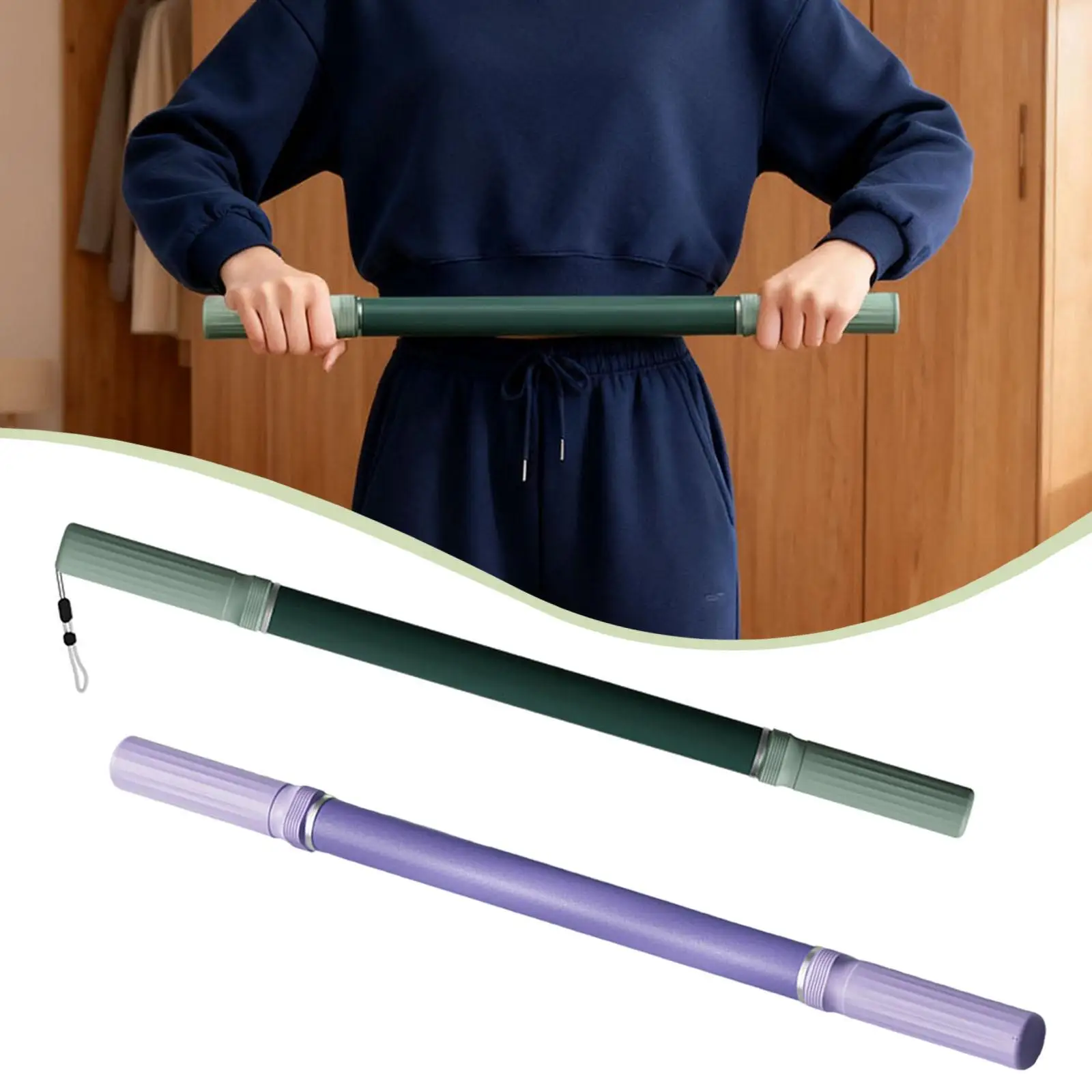 

Muscle roller for athletes, portable massage roller stick for calves, back,