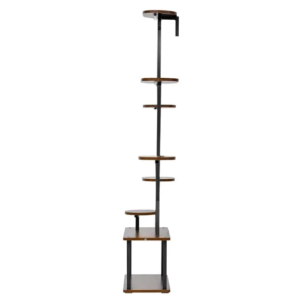 

Подставка для растений для дома с фитолампами, 62 дюйма в высоту, 8-ярусная полка для растений с подсветкой, металлическая подставка для растений, 3 шт.