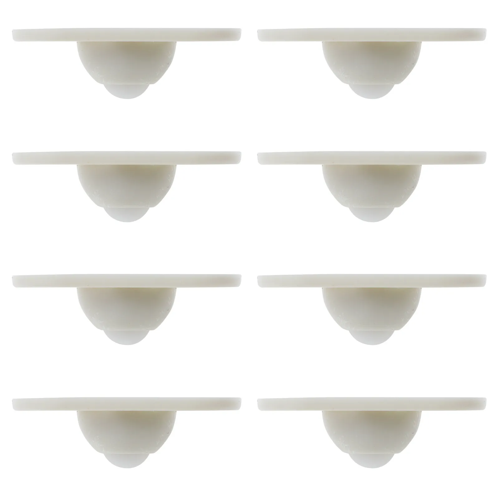 8pcs Universal Wheel Adhesive Storage Box Caster Heavy Duty Silent Casters For Furniture Sideboard Bedside Table Trash Can
